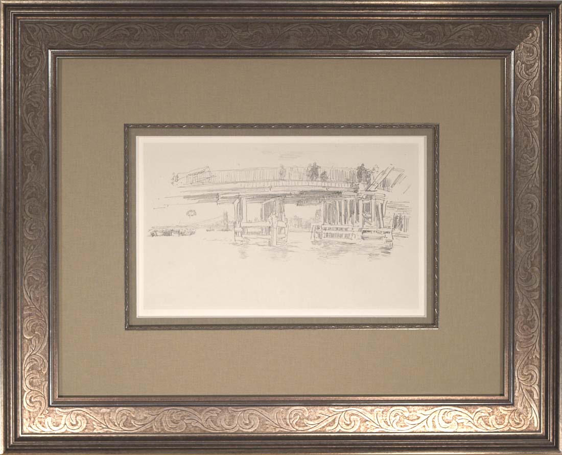Old Battersea Bridge, A Lithograph By James Whistler