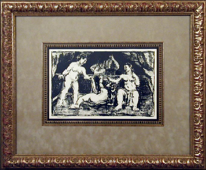 Mirror #2, A Lithograph By Max Weber