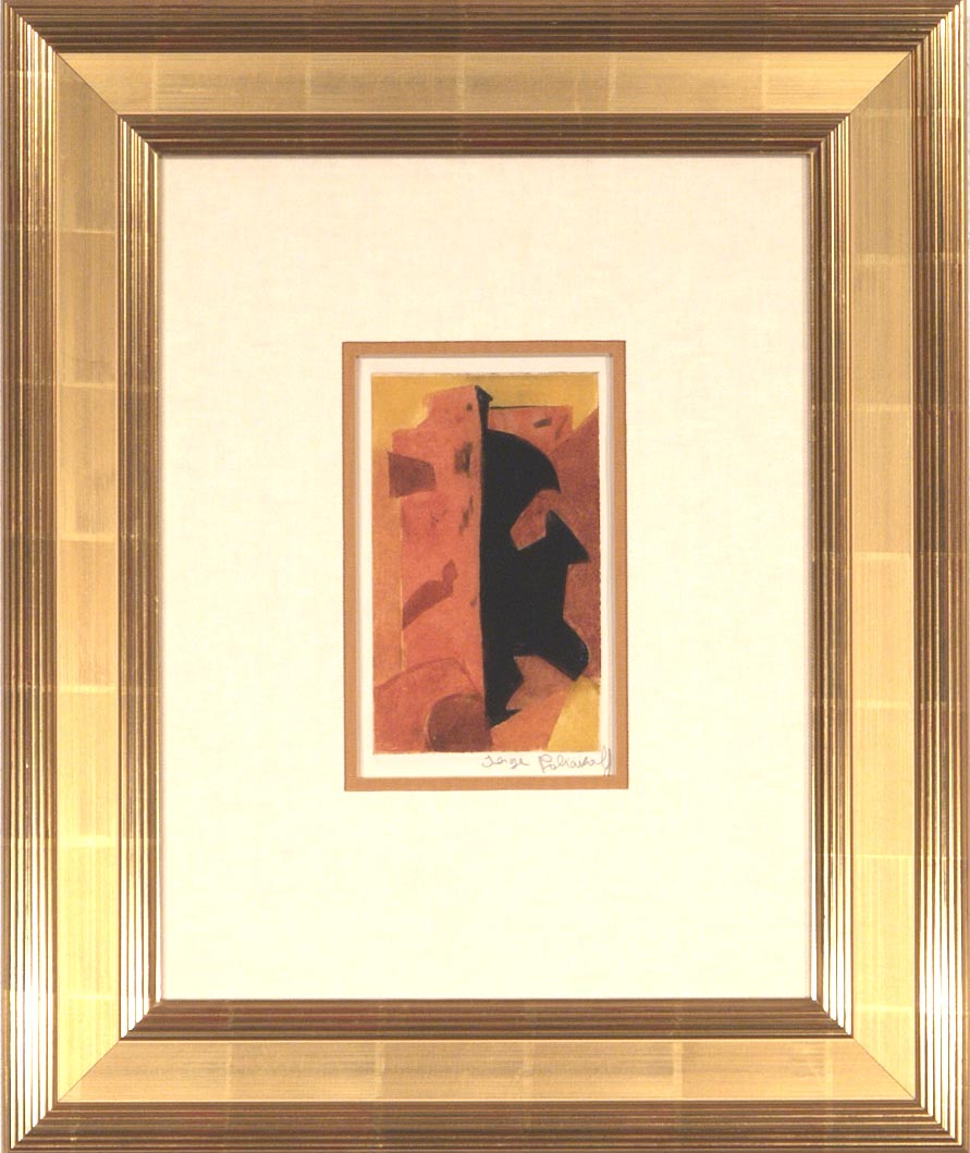 Composition Orange, Rouge et Noir, By Serge Poliakoff