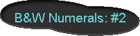  B&W Numerals: #2 